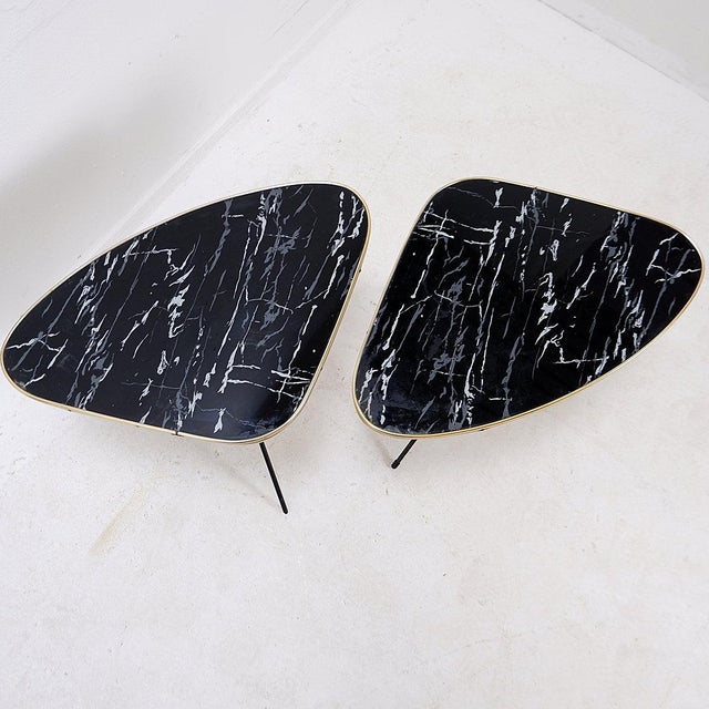 Atomic Expo Tripod Tables from Erdal, 1950s, Set of 2 For Sale - Image 4 of 16