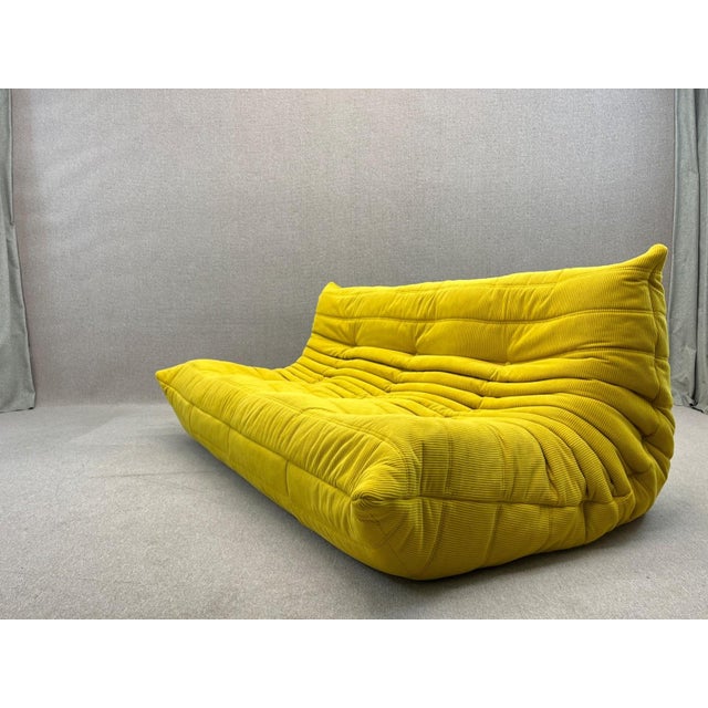 Togo Three-Seater Sofa in Yellow from Ligne Roset, 2012 For Sale - Image 15 of 15