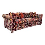1960s Jack Lenor Larsen “Jezebel” Fabric Sofa For Sale