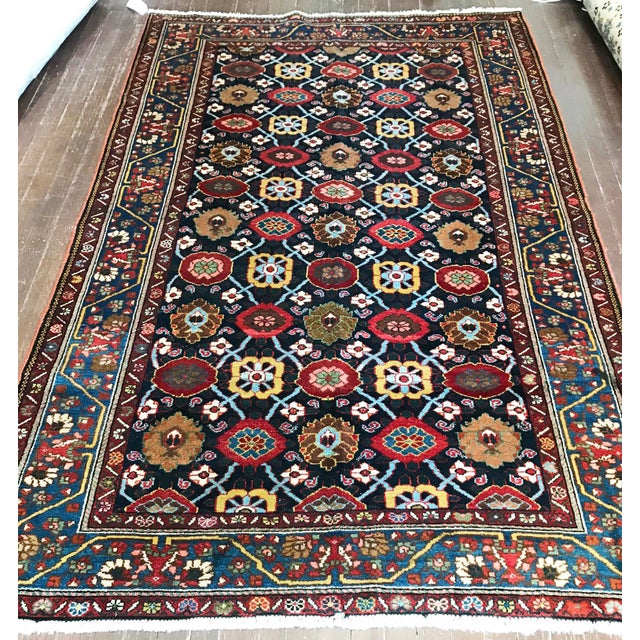 Late 19th Century Antique Persian Bakhtiari Rug For Sale - Image 5 of 12