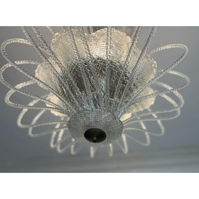 Chandelier attributed to Barovier & Toso, Murano, 1940s For Sale - Image 15 of 18