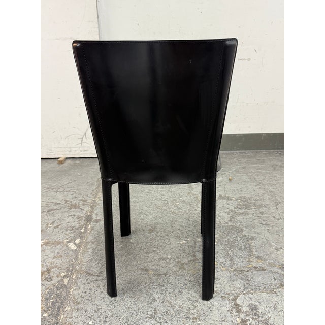 1990s Giovanna Modonutti for Design Within Reach Allegro Chair Leather Side Chair For Sale - Image 5 of 12