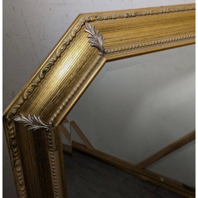 2000 - 2009 Vintage Bombay Company Allegro Octagonal Gilt Mirror For Sale - Image 5 of 5