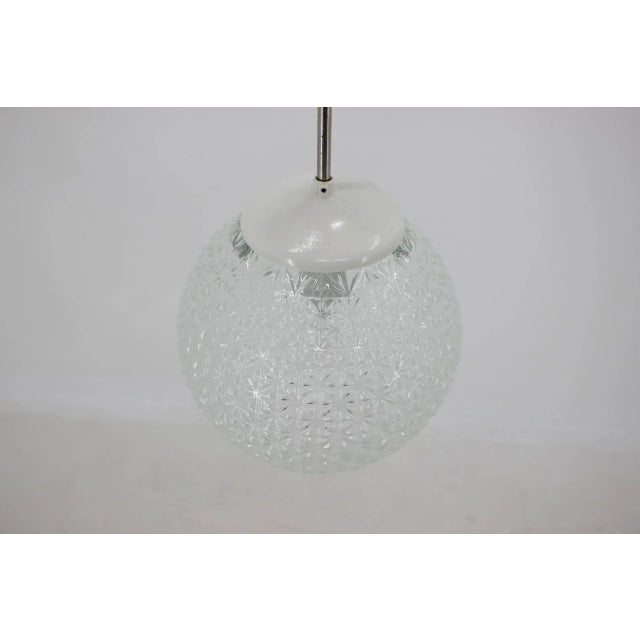 Mid-Century Glass Pendant Lamp, 1960s For Sale - Image 8 of 9