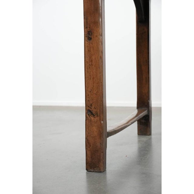 Antique Early 19th Century French Dining Table in Oak For Sale - Image 13 of 16