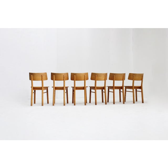 Wood Vintage Danish Dining Chairs, 1960s, Set of 6 For Sale - Image 7 of 9