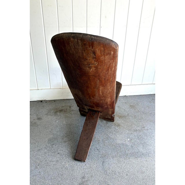 Antique African Tribal Birthing Chair For Sale - Image 4 of 7