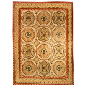 Contemporary Bessarabian Floral Design Handmade Wool Rug by Doris Leslie Blau