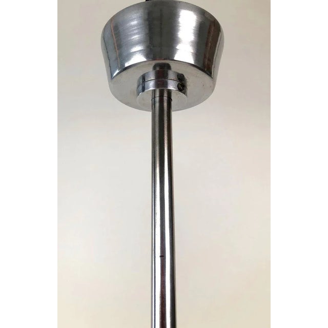 Mid-Century Acrylic & Mono Filament Pendant Lamp with Color Accents, Czech Republic, 1950s For Sale - Image 4 of 11