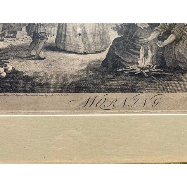 Early 18th Century Antique Hogarth Engraving Dated 1739 For Sale - Image 5 of 8