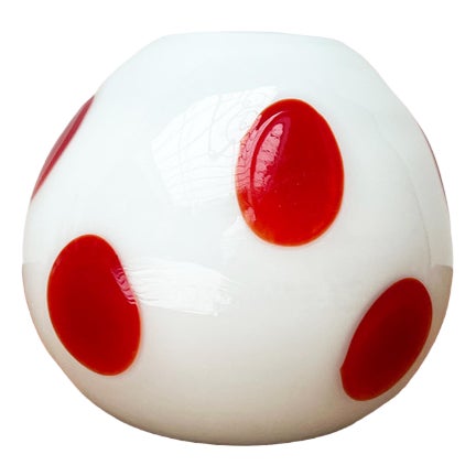 Murano Glass Vase, 1970s For Sale