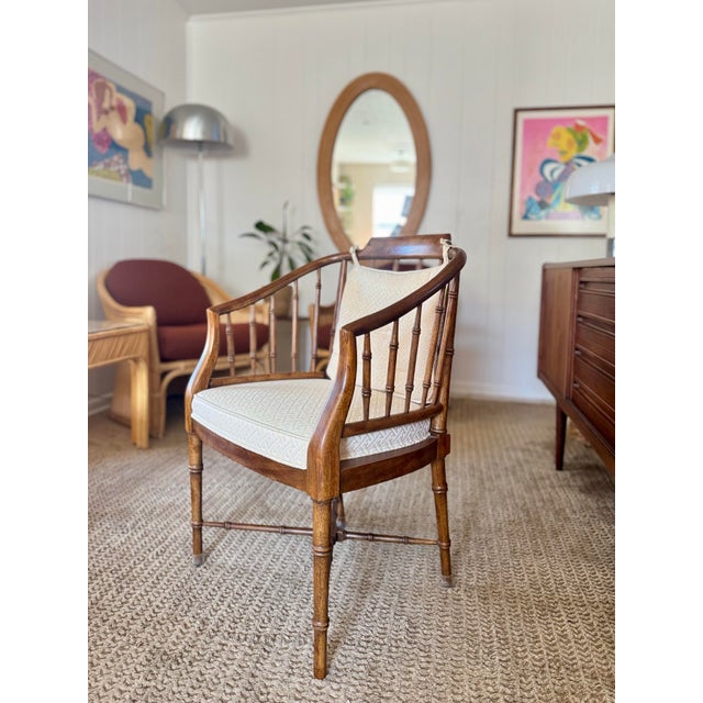 A Mid Century Modern Side Chair by Drexel With a Bamboo Design, Circa 1970s. For Sale - Image 12 of 12