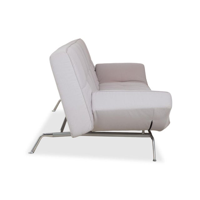 Light Grey Fabric Smala Three-Seater Sofa from Ligne Roset with Manual Sleeping Function For Sale - Image 13 of 16