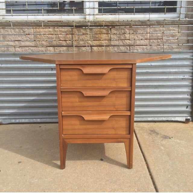 Mid Century Modern Johnson Carper 3Drawer Corner Dresser Chairish