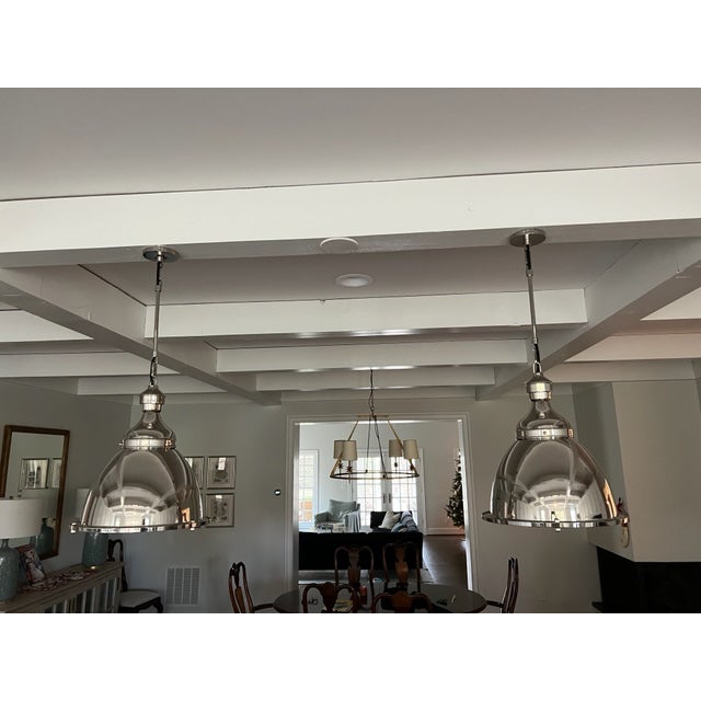 Restoration Hardware English Cloche Pendants a Pair Chairish