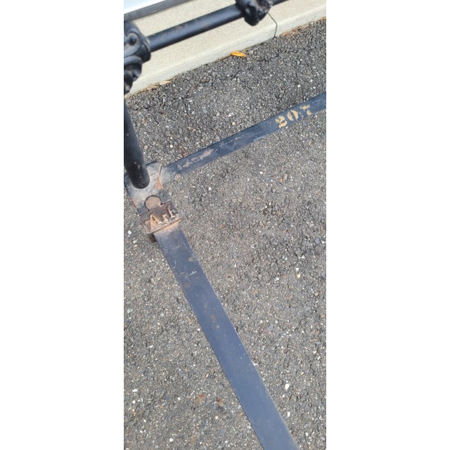 Antique Black Enamel Iron Bed For Sale - Image 12 of 12