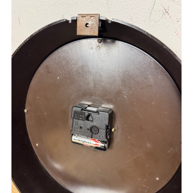 Vintage Brown Bakelite Wall Clock by Gents of Leicester, 1950s For Sale - Image 15 of 17