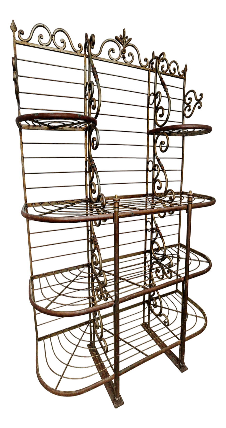 Vintage Wrought Iron Shelving | Chairish