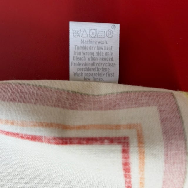 2010s Beauvillé "Coquelicots Rouge" Silk Screen Hand-Printed French Tea Towel For Sale - Image 5 of 7