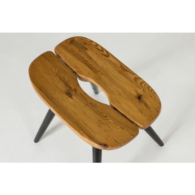 Wood Pirkka Stools by Imari Tapiovaara for Laab Milano, Set of 3 For Sale - Image 7 of 9