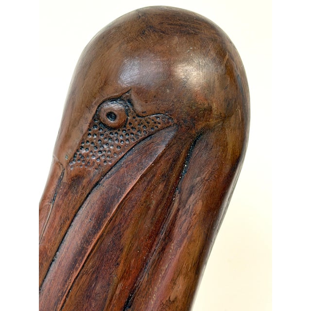 Monumental Art Moderne Bronze Pelican Sculpture, USA, Circa 1940s For Sale - Image 4 of 18