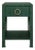 Matthew Izzo Home Green Grasscloth One Drawer Side Table For Sale