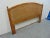 Louis XV style full size headboard, made of Fruitwood with caned panel