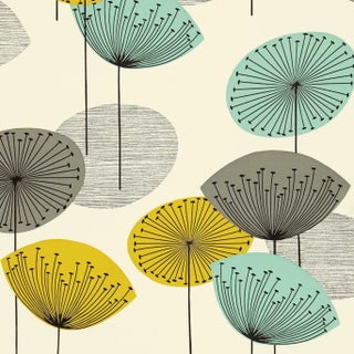 Sanderson Dandelion Clocks Wallpaper in Chaffinch For Sale