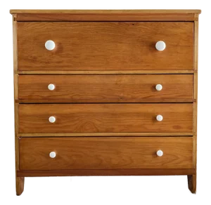 Antique Early American Country Pine Dresser W/ Porcelain Knobs