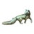 Vintage English Brass Fox For Sale