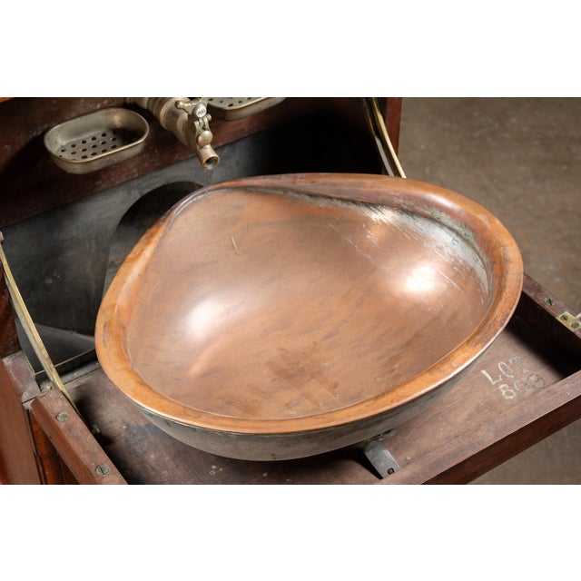 Early 20th Century Wooden Ship Dresser and Wash Basin For Sale - Image 4 of 12