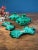 Art Deco Malachite Glass Perfume Bottles Pair For Sale - Image 9 of 18