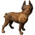 Antique American Cast Iron Boston Terrier Doorstop With Original Painted Surface For Sale