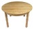 Mid 20th Century Attributed to Henning Kjærnulf Scandinavian Solid White Oak Round Dining Table With Leaves For Sale