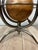 Brown Vintage Hollywood Regency Steel, Brass & Glass Globe Side Table For Sale - Image 8 of 11