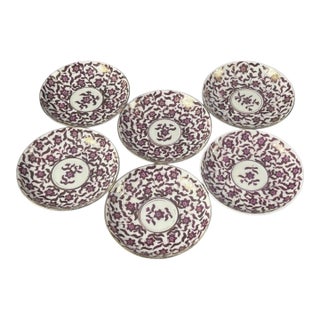 Late 19th Century Set of 6 Royal Vienna Saucerss For Sale