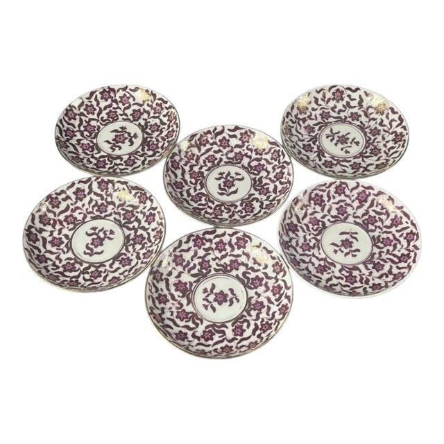 Late 19th Century Set of 6 Royal Vienna Saucerss For Sale