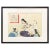 19th Century Japanese Woodblock Print Depicting Monks Having Tea, in Black Frame For Sale - Image 9 of 9