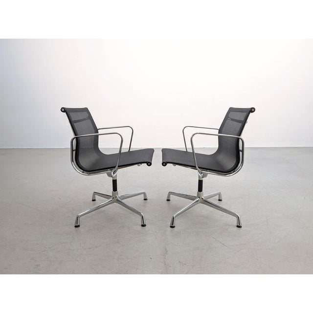 EA108 Office Chairs in Mesh by Charles & Ray Eames for Vitra, Set of 2 For Sale - Image 5 of 10