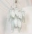 Large Mid Century Modern geometrical Murano glass chandelier after Mazzega, Italy 1970s. The vintage pendant chandelier is...