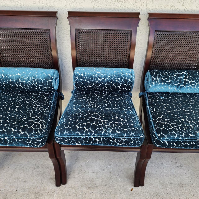 Wood Stanley British Colonial Dining Chairs American Craftsman Collection Set of 6 For Sale - Image 7 of 18