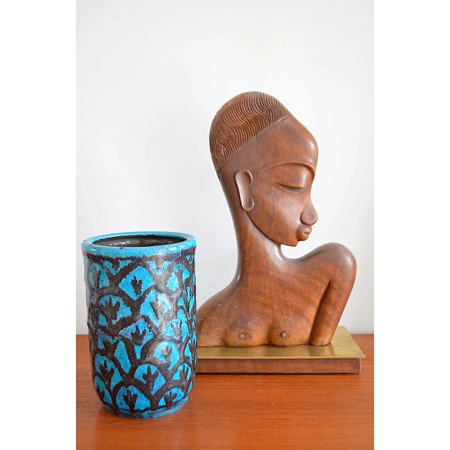 Art Deco flower vase - artist ceramics from probably the 1920s - 1930s. This vase has been in our private possession for a...