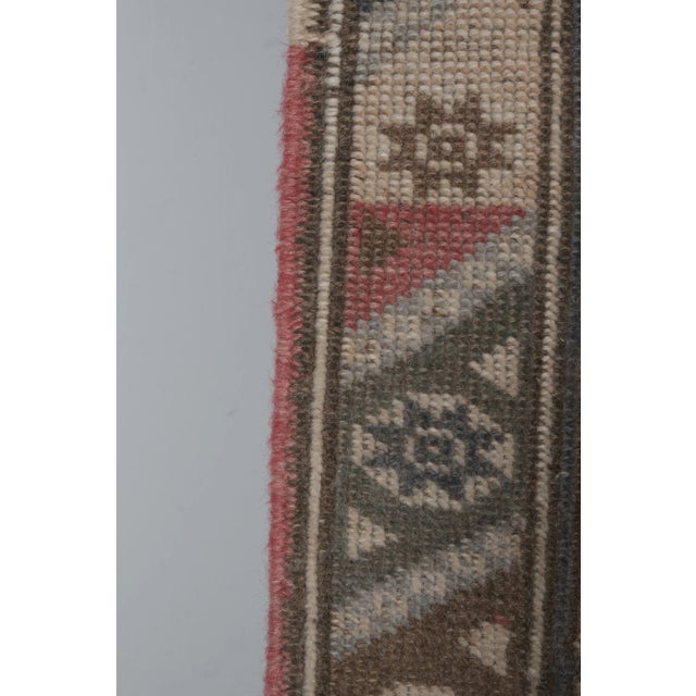 1940s Handwoven Oushak Turkish Pastel Large Wool Pile Rug For Sale - Image 11 of 13