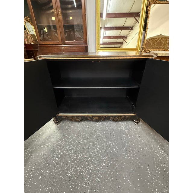 Late 20th Century Chelsea House Chinoiserie Two Door Cabinet For Sale - Image 9 of 11