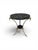 Elegant French Empire-style side table dating from the 1970s, featuring a richly decorated gilt bronze base and a...