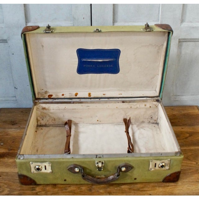 Vintage Pukka Military WWII Demob Case from Harrods, 1930 For Sale - Image 6 of 10