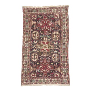 Vintage Persian Soumak Rug, 04'00 X 06'07 For Sale