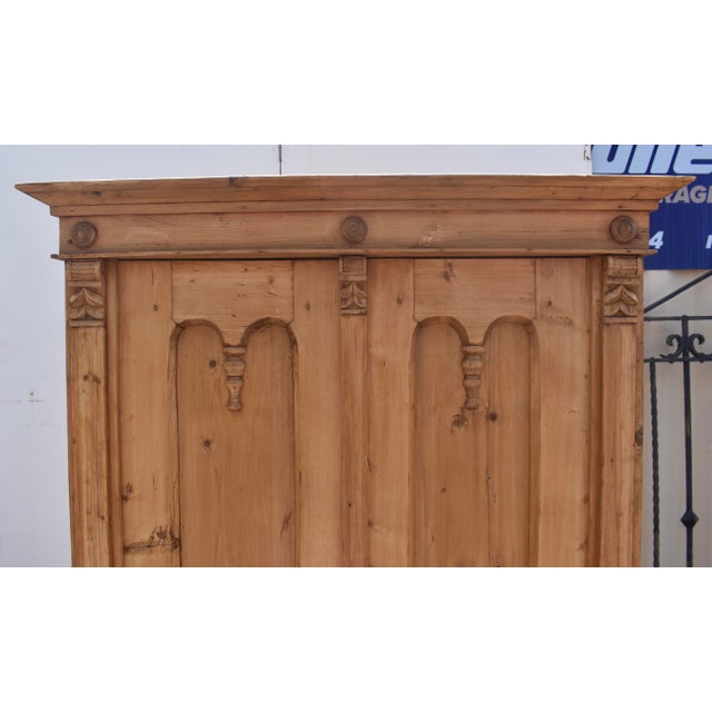 Pine Two Door Armoire, Hungary For Sale - Image 9 of 15