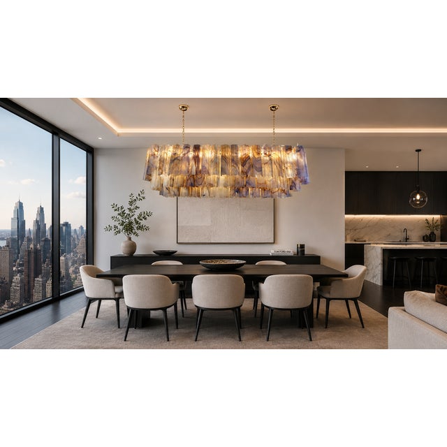 Silver Large Italian Murano Glass Pendant Light from Justfurnituress SRL, 2026 For Sale - Image 8 of 9
