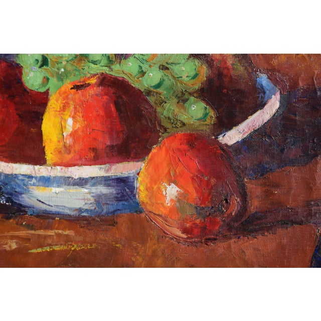 Jean Lehmann, Still Life with Apples and Grapes, 1931, Oil on Canvas For Sale - Image 12 of 14